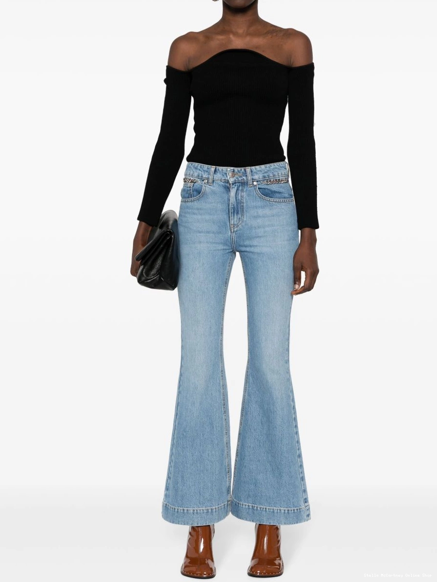 Cheap jeans McCartney flared Falabella chain Women Stella 0407